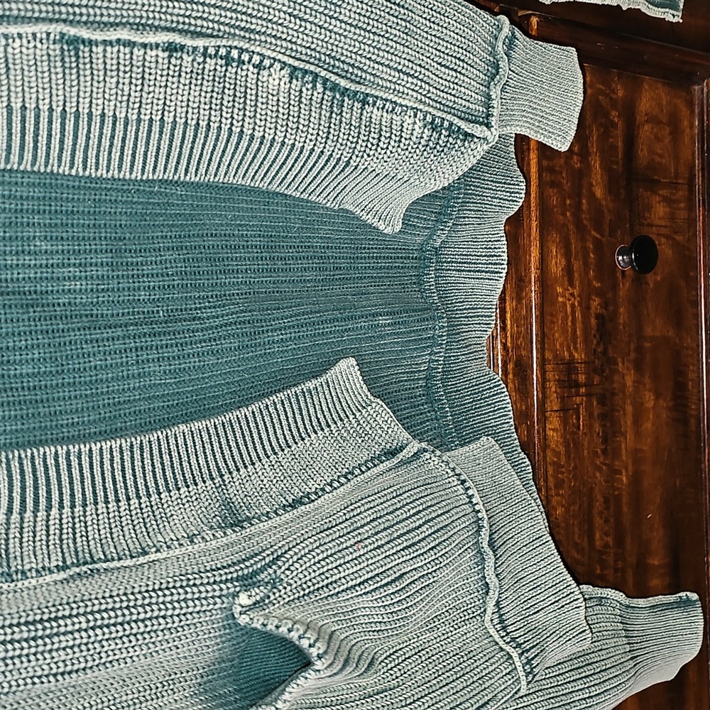 ZENANA Oversized Sweater Cardigan. Nwts Womens Sz Small. Hunter Green - Picture 7 of 8